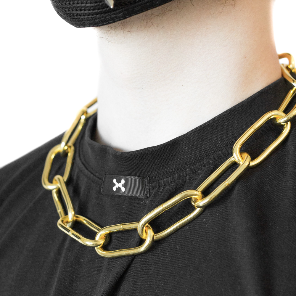 Necklace Gold Stainless Steel Silver 5MM