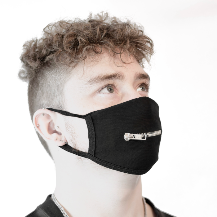 S-4 Silver Zipped Mask - Image 2