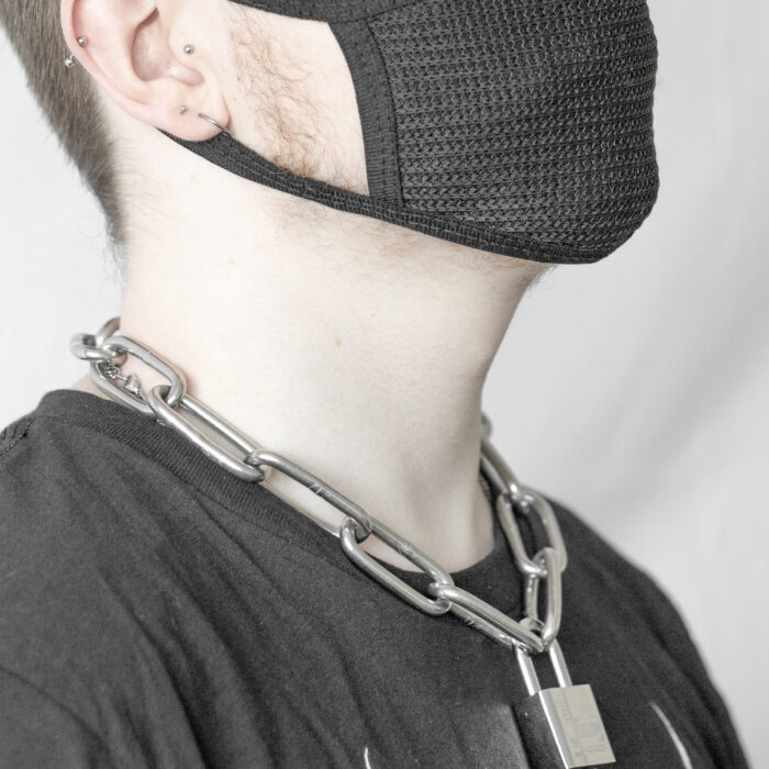Locked Necklace Stainless Steel Silver 5MM - Image 3