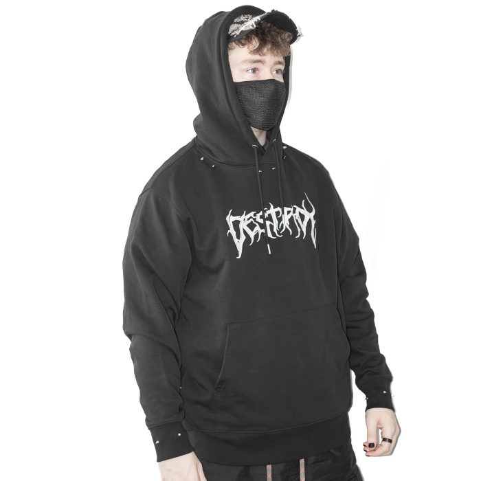 Custom SPIKED Hoodie DESTROY EMB - Image 4