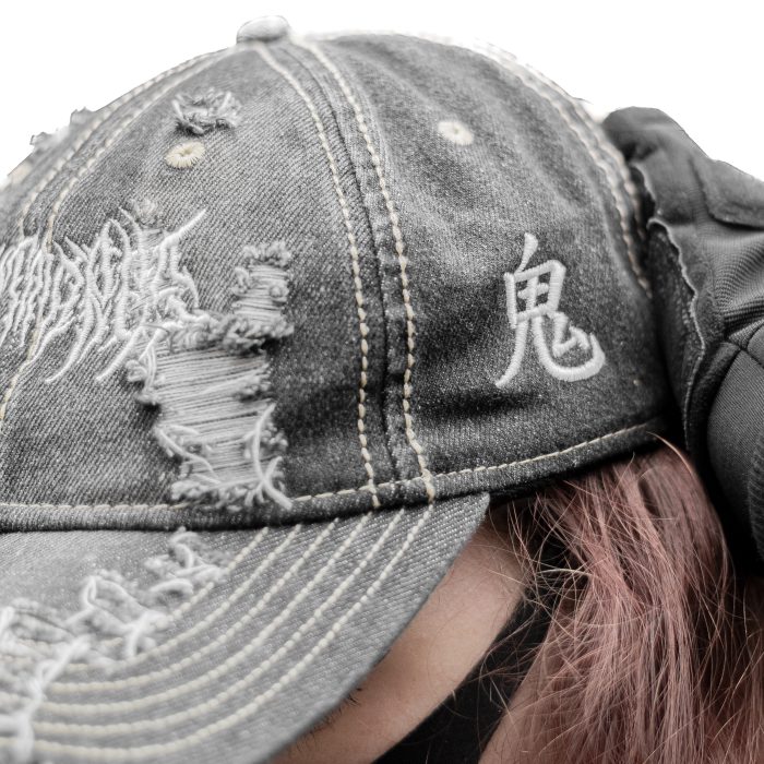 Vintage Embroidered Denim Cap - Image 3